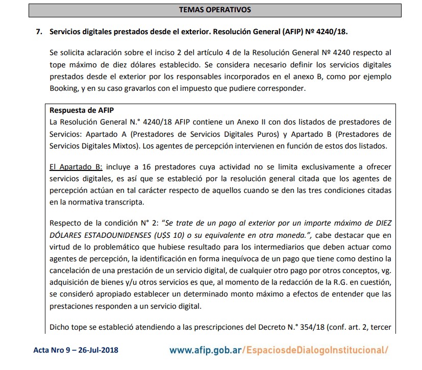 Booking y el error del 21% de iva rg4240 pirlutravel ivarg4240 solamente aplica para montos por debajo de los diez dolares